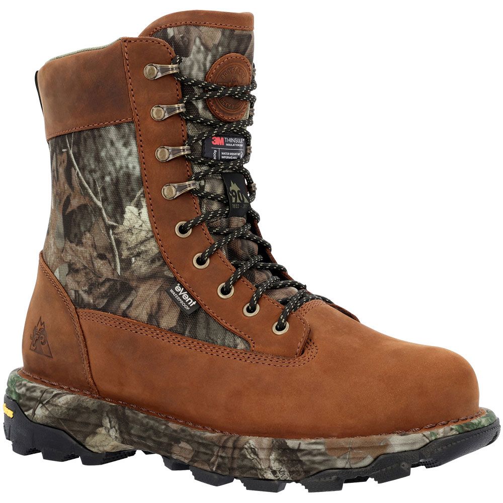 Rocky Rampage 800g RKS0597 Mens Winter Hunting Boots Brown Camo