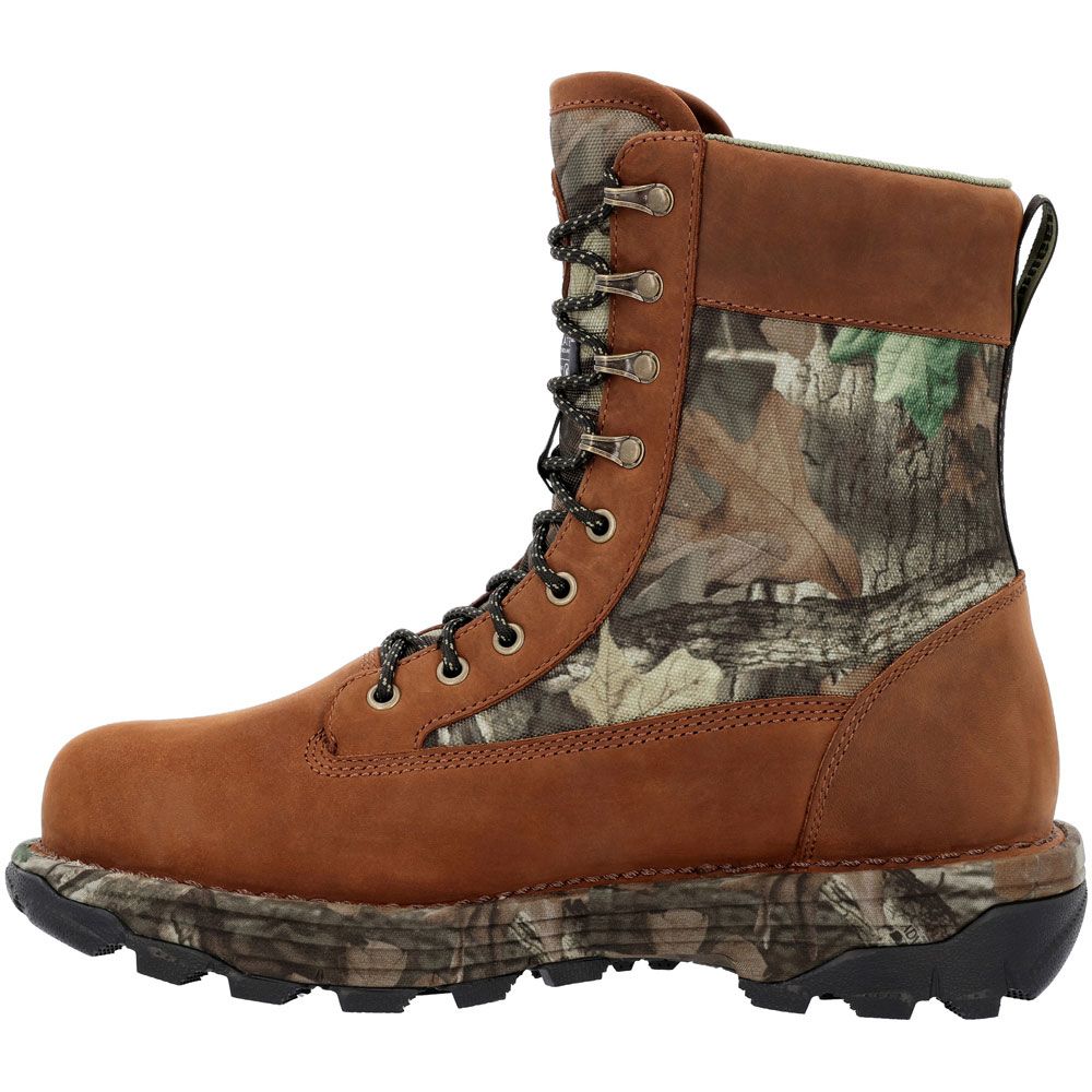 Rocky Rampage 800g RKS0597 Mens Winter Hunting Boots Brown Camo Back View