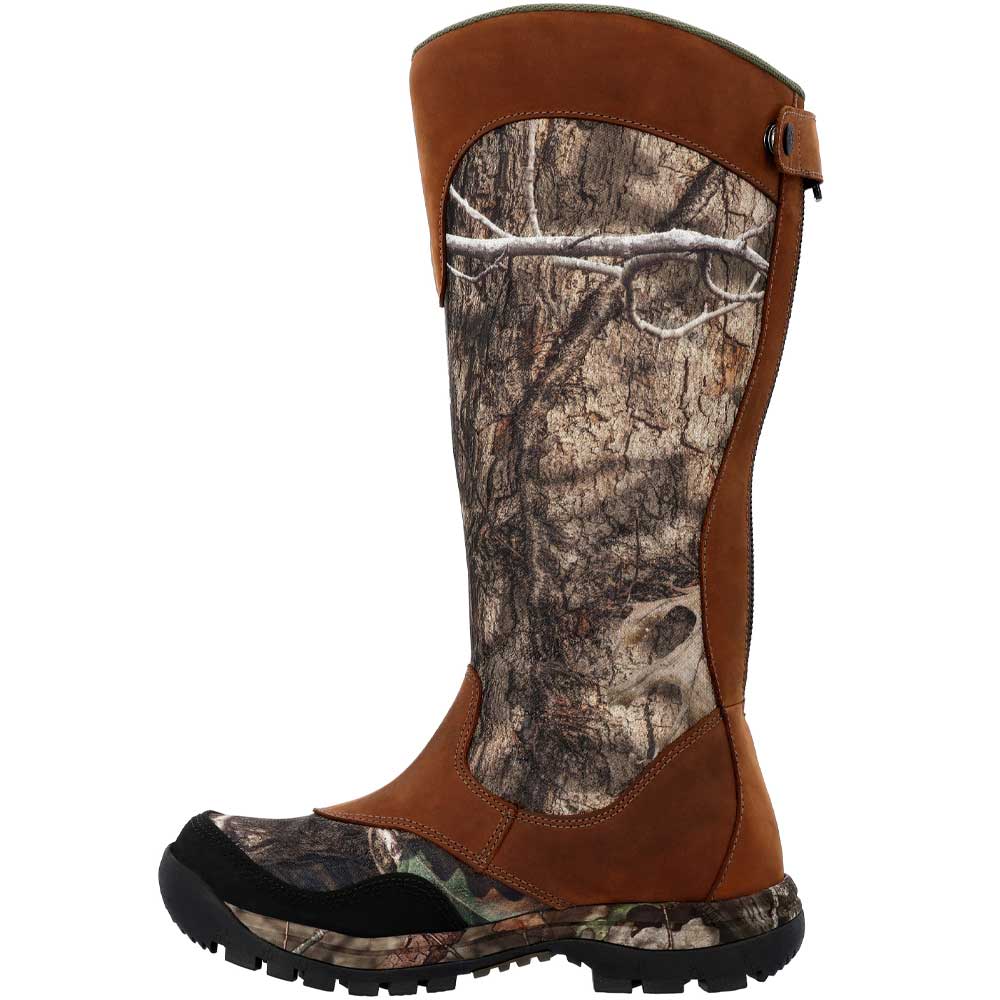 Rocky Men Camo 16" Hunting Snake Boots - Mens Camo Back View
