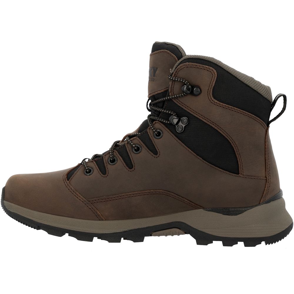 Rocky Trophy Series RKS0637 Non-Safety Toe Work Boots - Mens Brown Back View