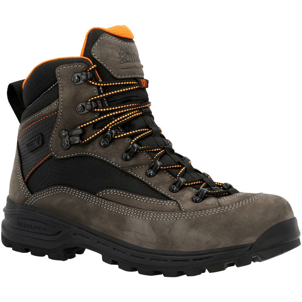 Rocky MTN Stalker Pro RKS0644 Non-Safety Toe Work Boots - Mens Charcoal