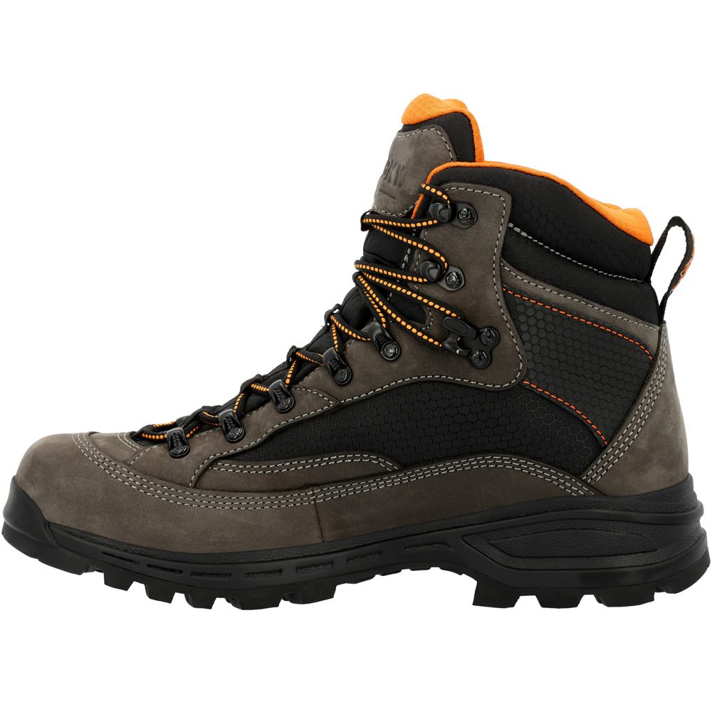 Rocky MTN Stalker Pro RKS0644 Non-Safety Toe Work Boots - Mens Charcoal Back View
