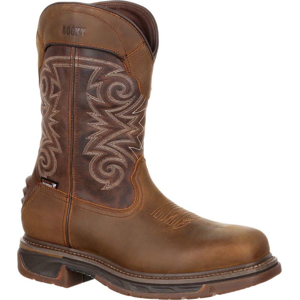Rocky Iron Skull Composite Toe Work Boots - Mens Brown