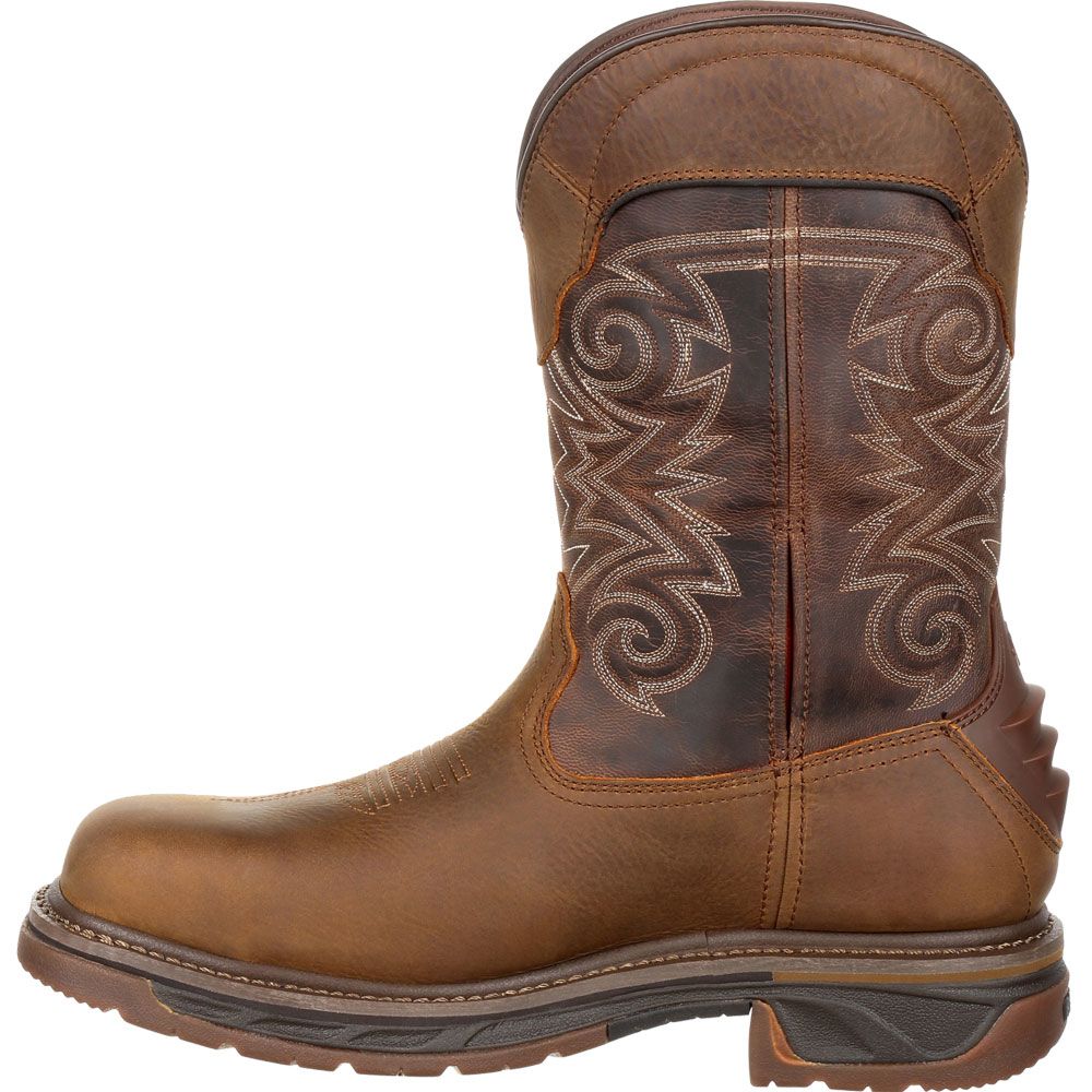 Rocky Iron Skull Composite Toe Work Boots - Mens Brown Back View