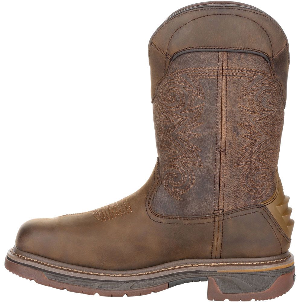 Rocky Rkw0288 Composite Toe Work Boots - Mens Brown Back View