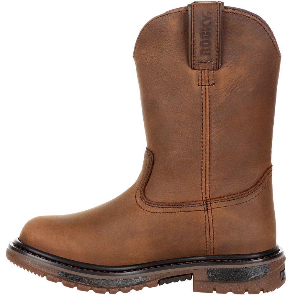 Rocky Rkw0300y Western Boots - Boys | Girls Brown Back View