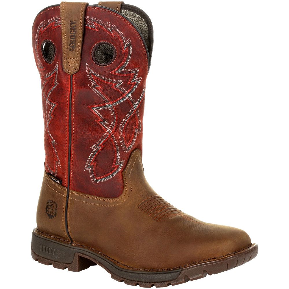 Rocky Legacy 32 RKW0316 Red Mens Western Boots Brown Red