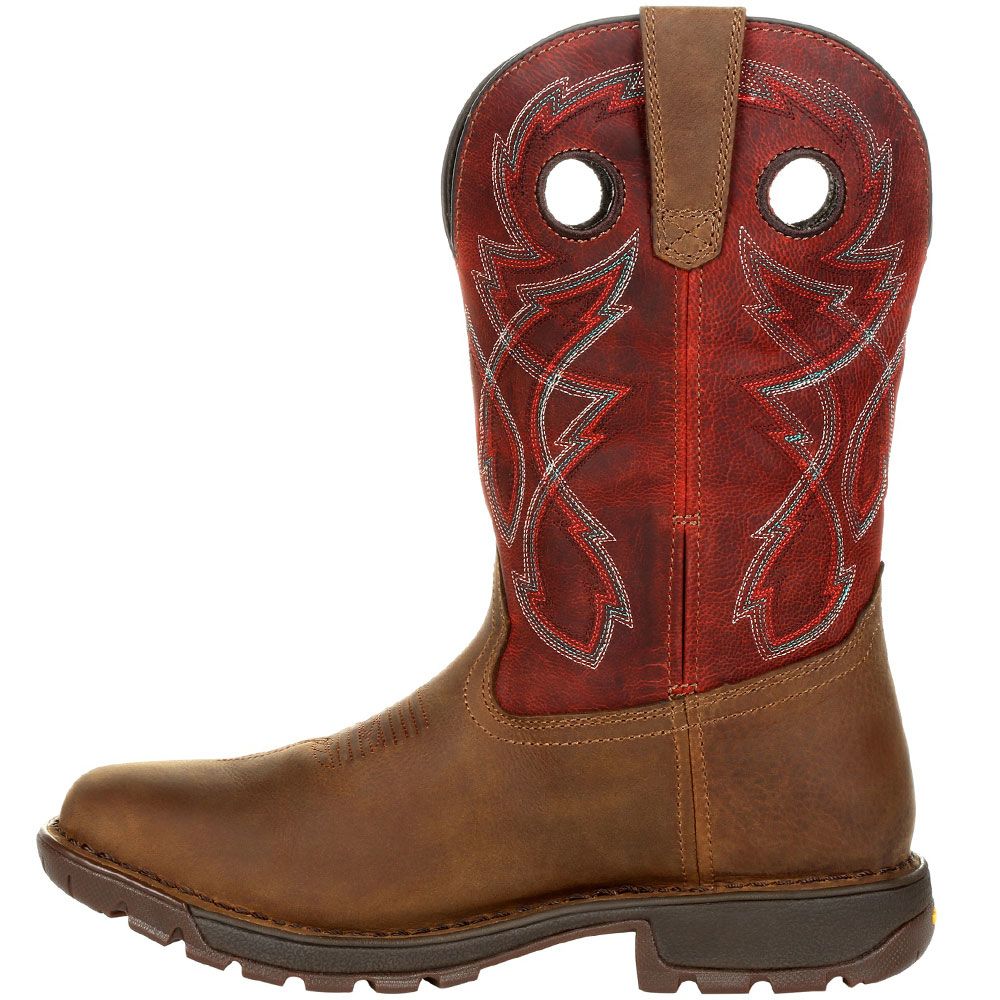 Rocky Legacy 32 RKW0316 Red Mens Western Boots Brown Red Back View
