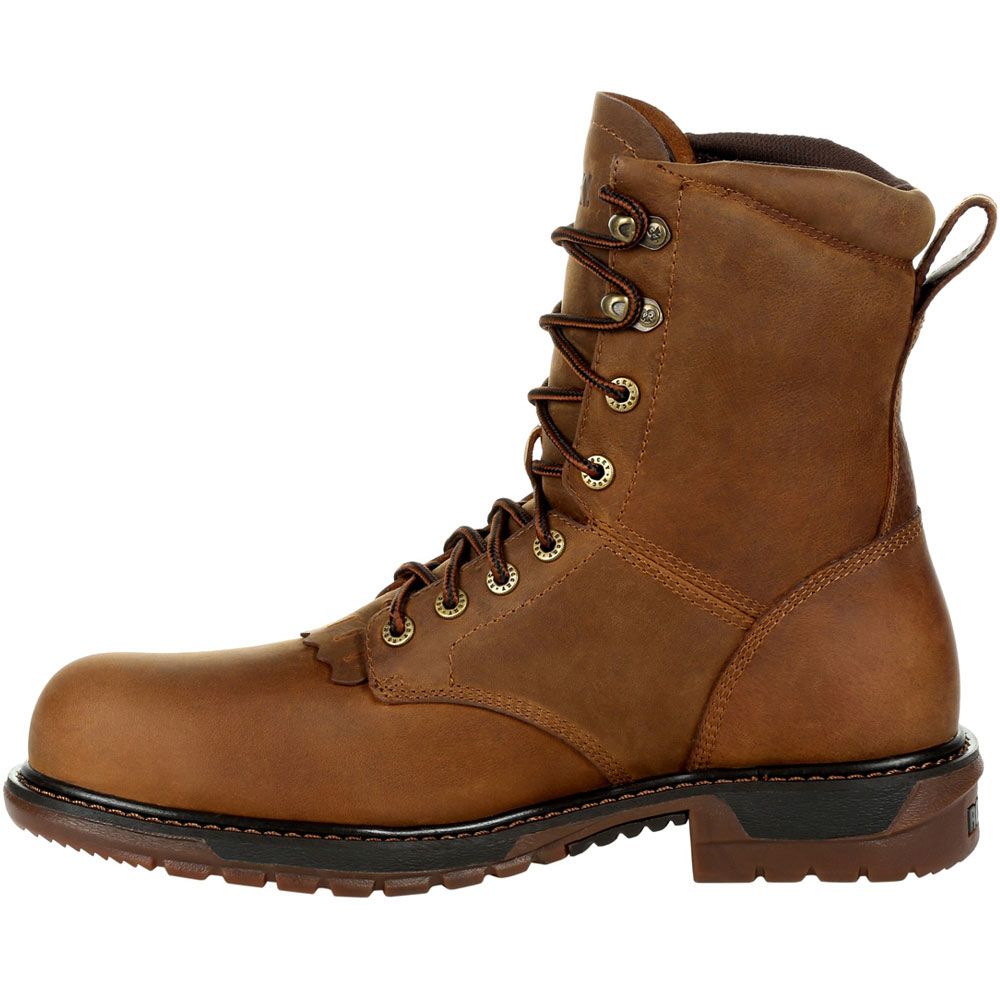 Rocky Rkw0324 Composite Toe Work Boots - Mens Brown Back View