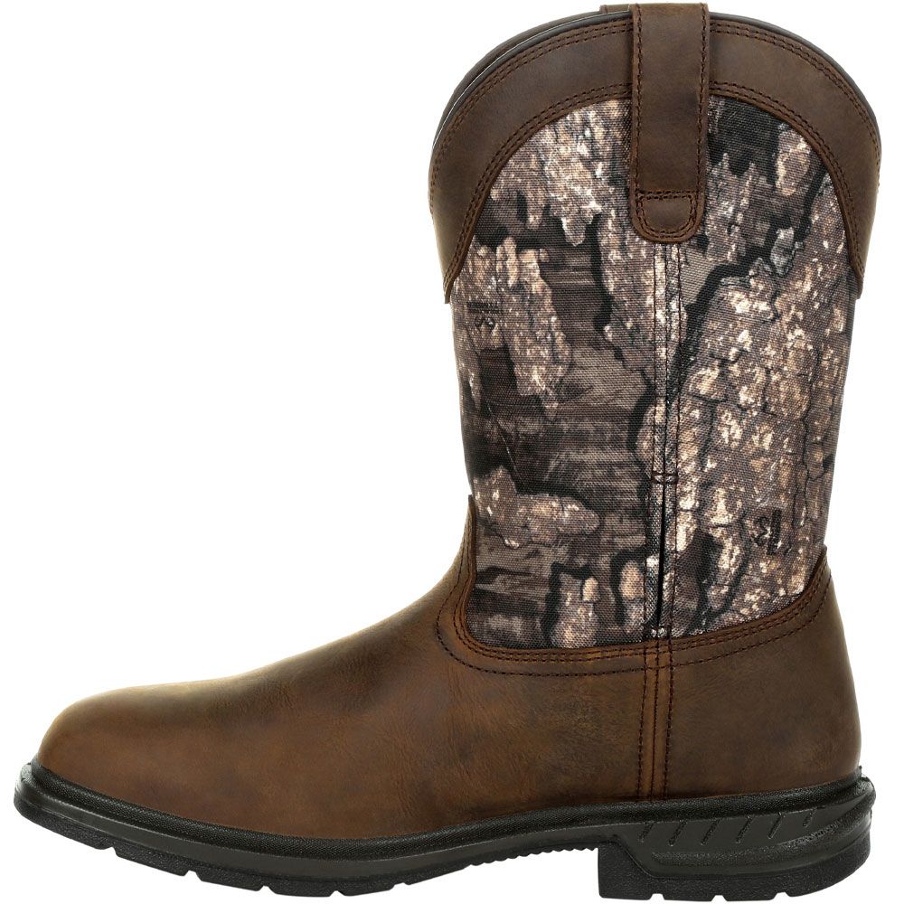 Rocky Worksmart RKW0326 Mens Insulated Western Boots Brown Back View
