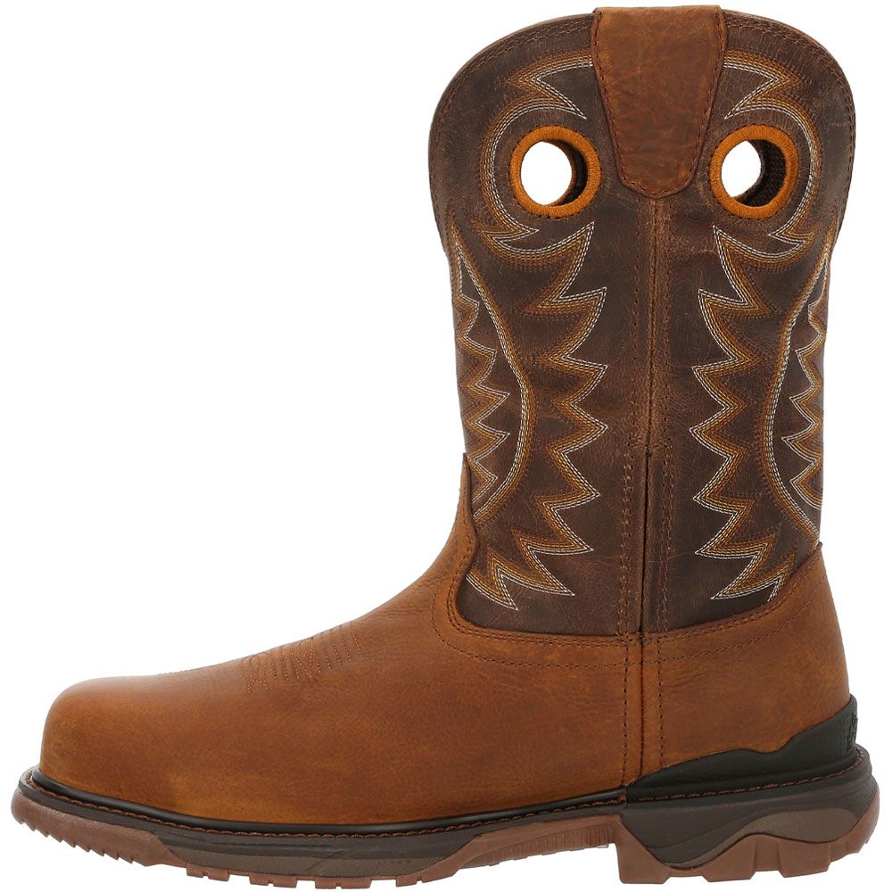 Rocky Rkw0350 Composite Toe Work Boots - Mens Brown Back View