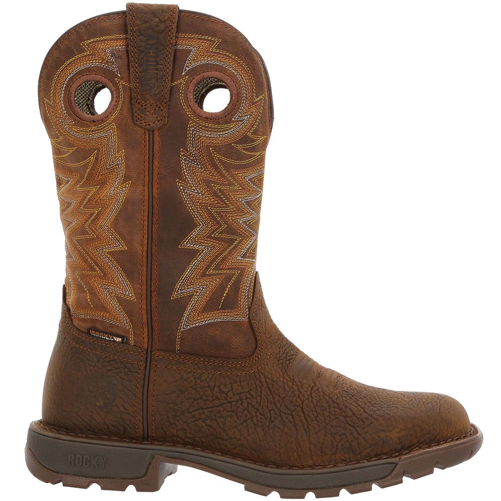 Rocky Legacy 32 RKW0355 Mens Western Boots Brown Side View