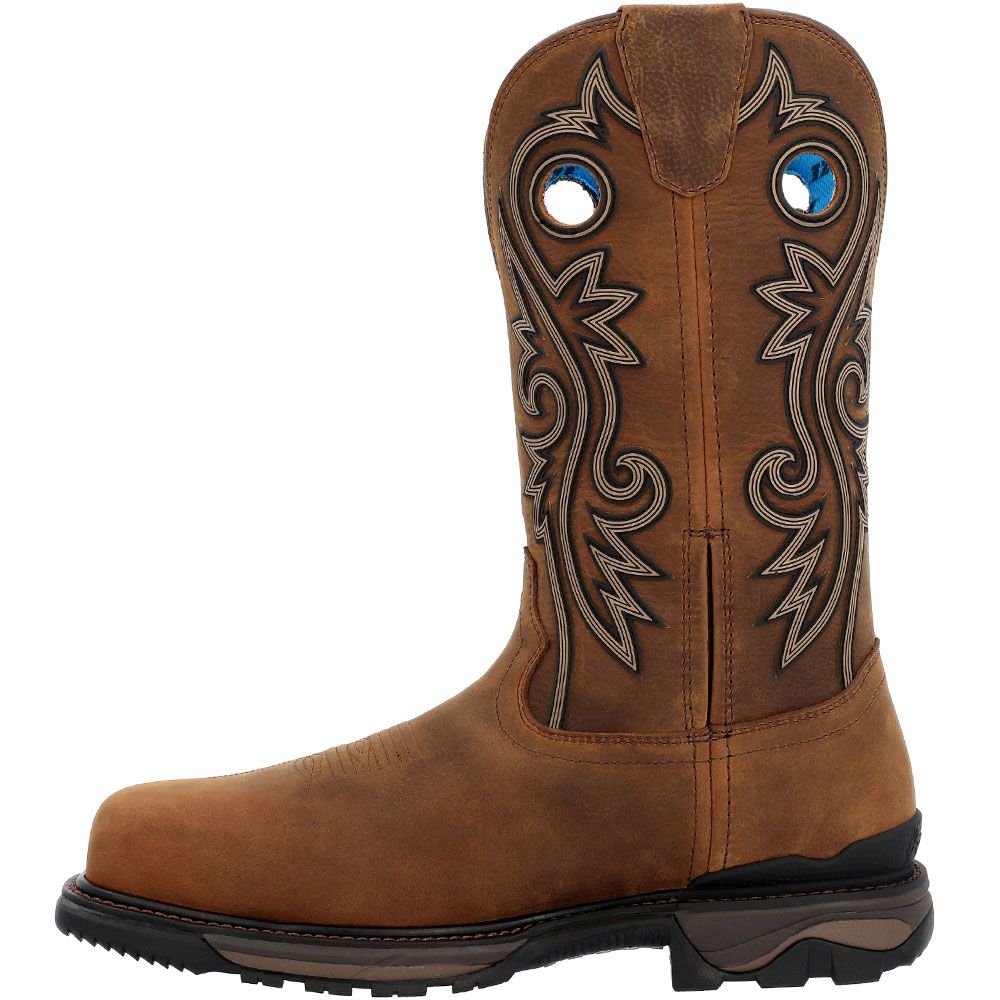 Rocky Rkw0376 Composite Toe Work Boots - Mens Brown Back View