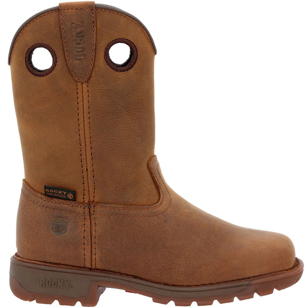 Rocky Legacy 32 RKW0378Y Big Kids Western Boots Brown Side View