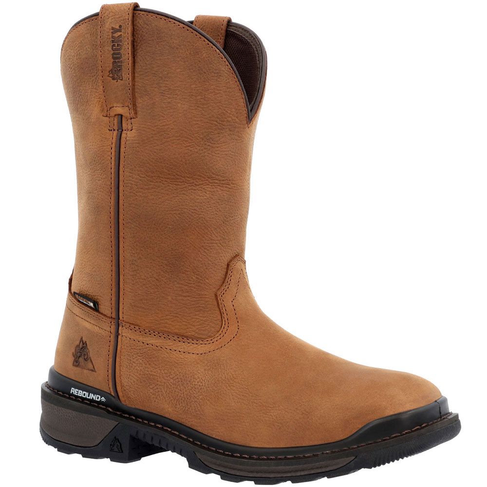 Rocky Rams Horn RKW0396 11" Men WP Comp Toe Work Boots Brown