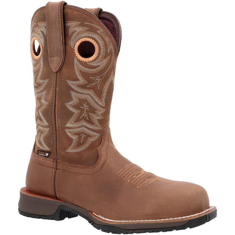 Rocky Rosemary RKW0403 11" Composite Toe Work Boots - Womens Brown