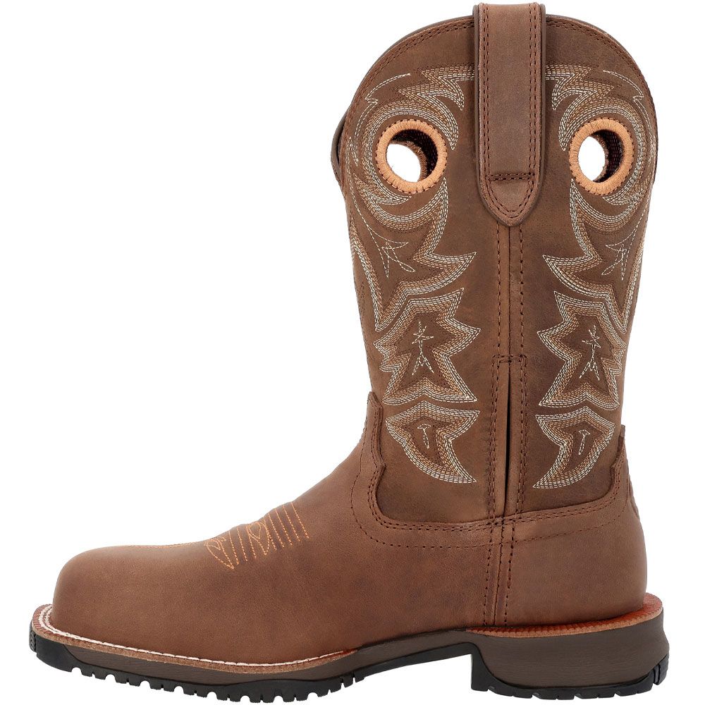 Rocky Rosemary RKW0403 11" Composite Toe Work Boots - Womens Brown Back View