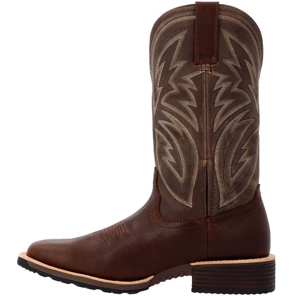 Rocky Tall Oaks Mens Western Boots Brown Back View