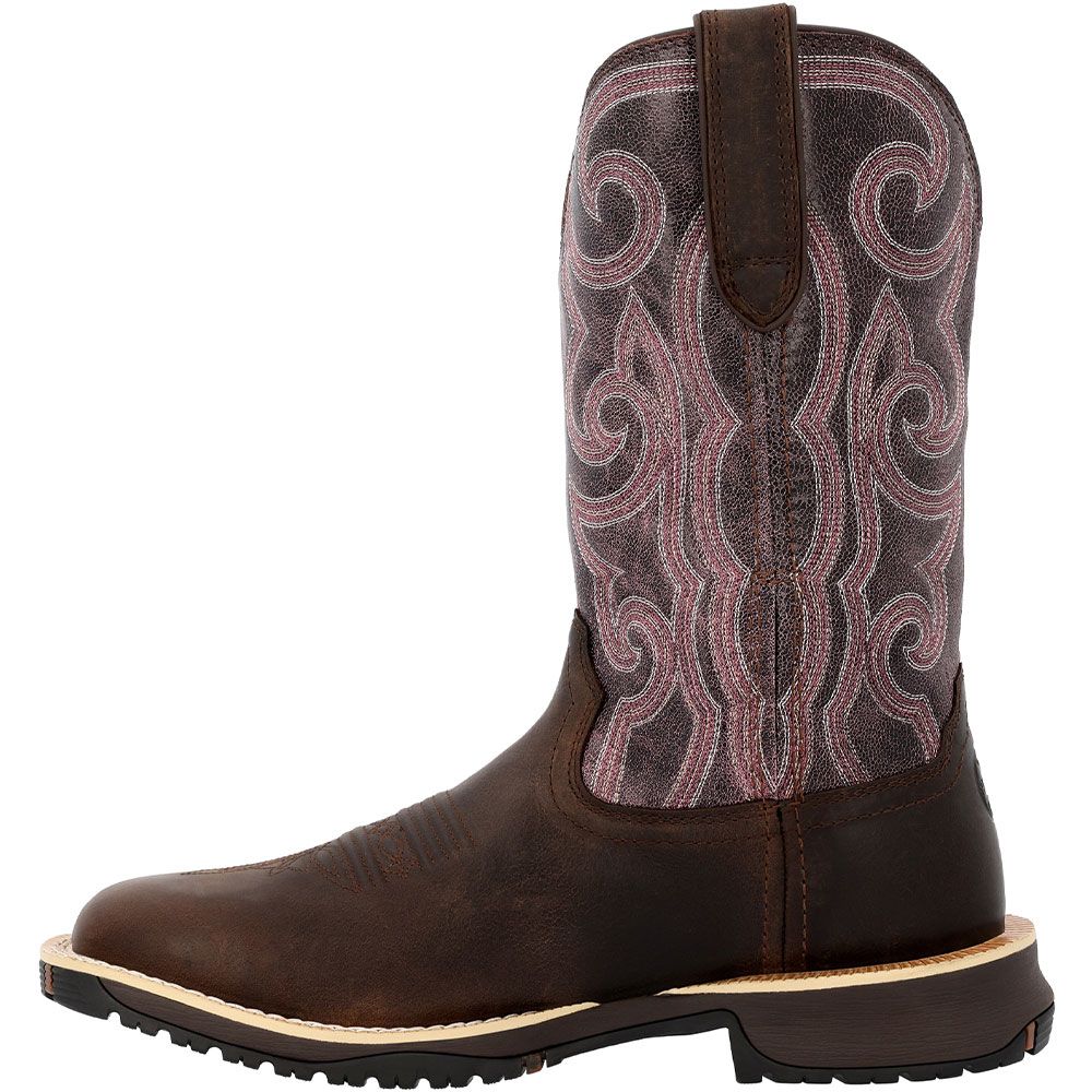 Rocky RKW0422 Rosemary Western Boots - Womens Dark Brown Back View