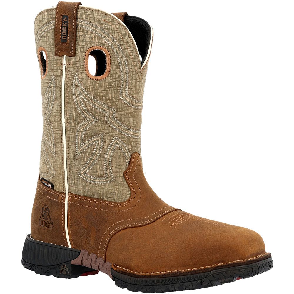 Rocky RKW0425 Hi-Wire Western Composite Toe Work Boots - Mens Brown