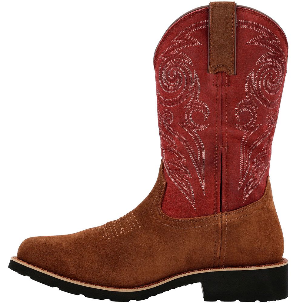 Rocky Monocrepe RKW0432 12" WP Soft Toe Work Boots - Mens Cabernet Back View