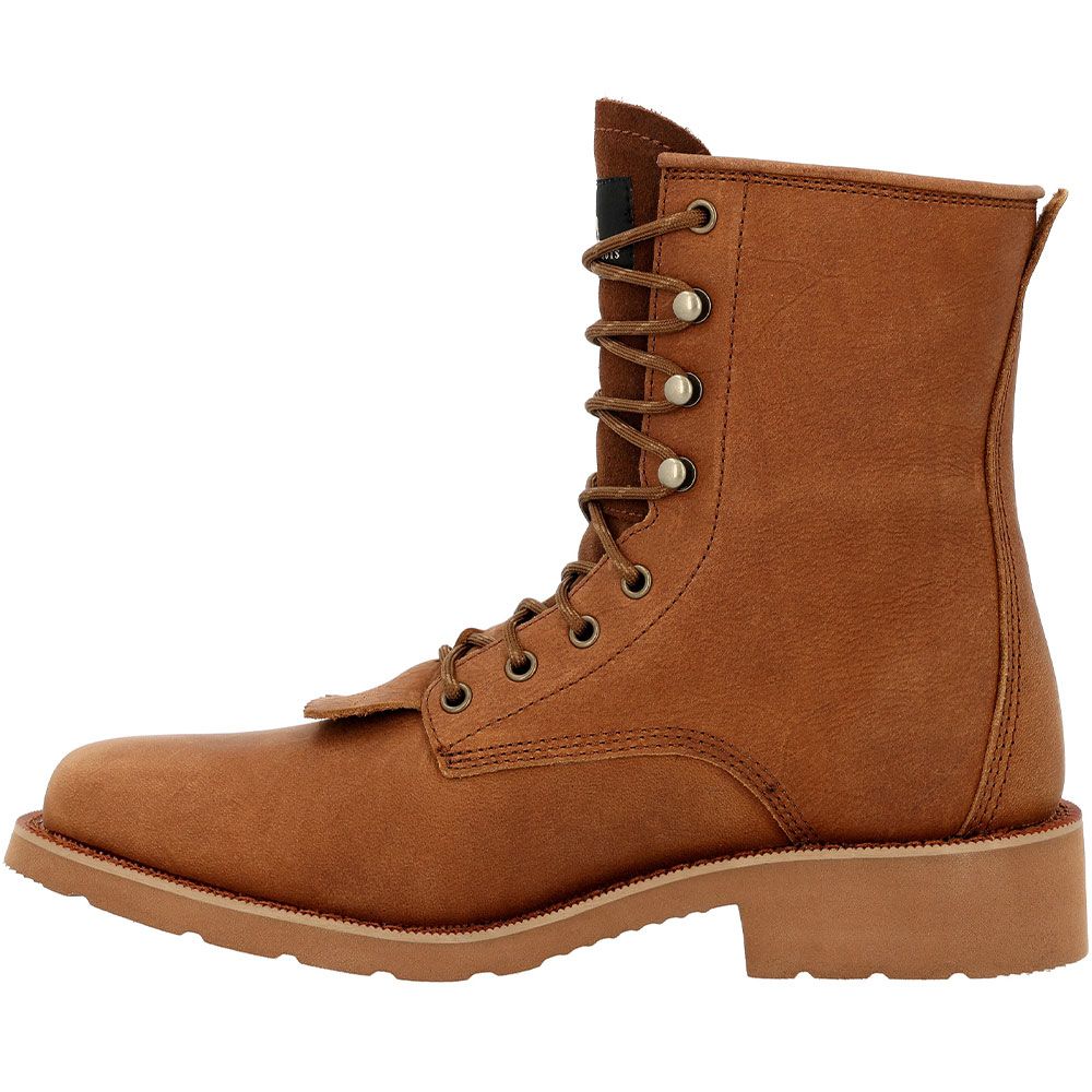 Rocky Monocrepe RKW0436 8" WP Soft Toe Work Boots - Mens Brown Back View
