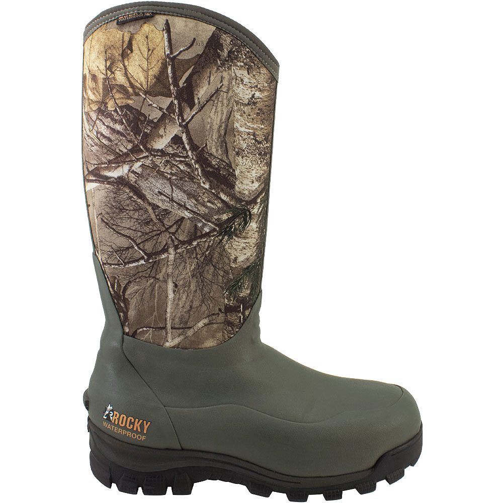 Rocky Core Rubber Winter Boots - Mens Realtree Xtra Side View