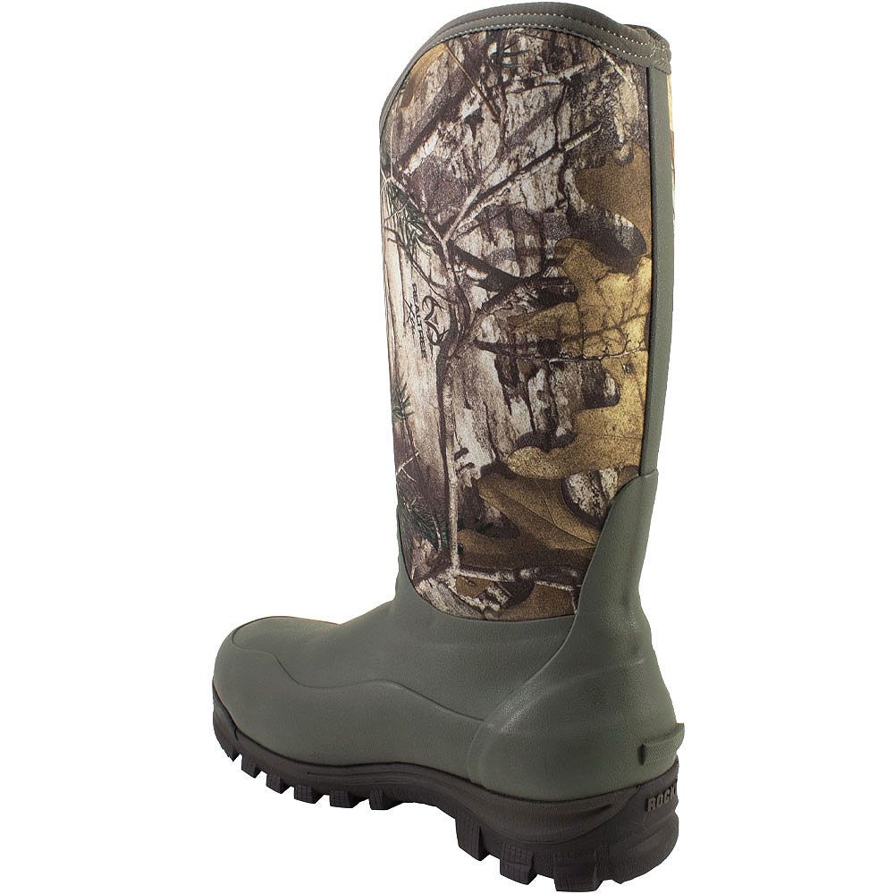 Rocky Core Rubber Winter Boots - Mens Realtree Xtra Back View