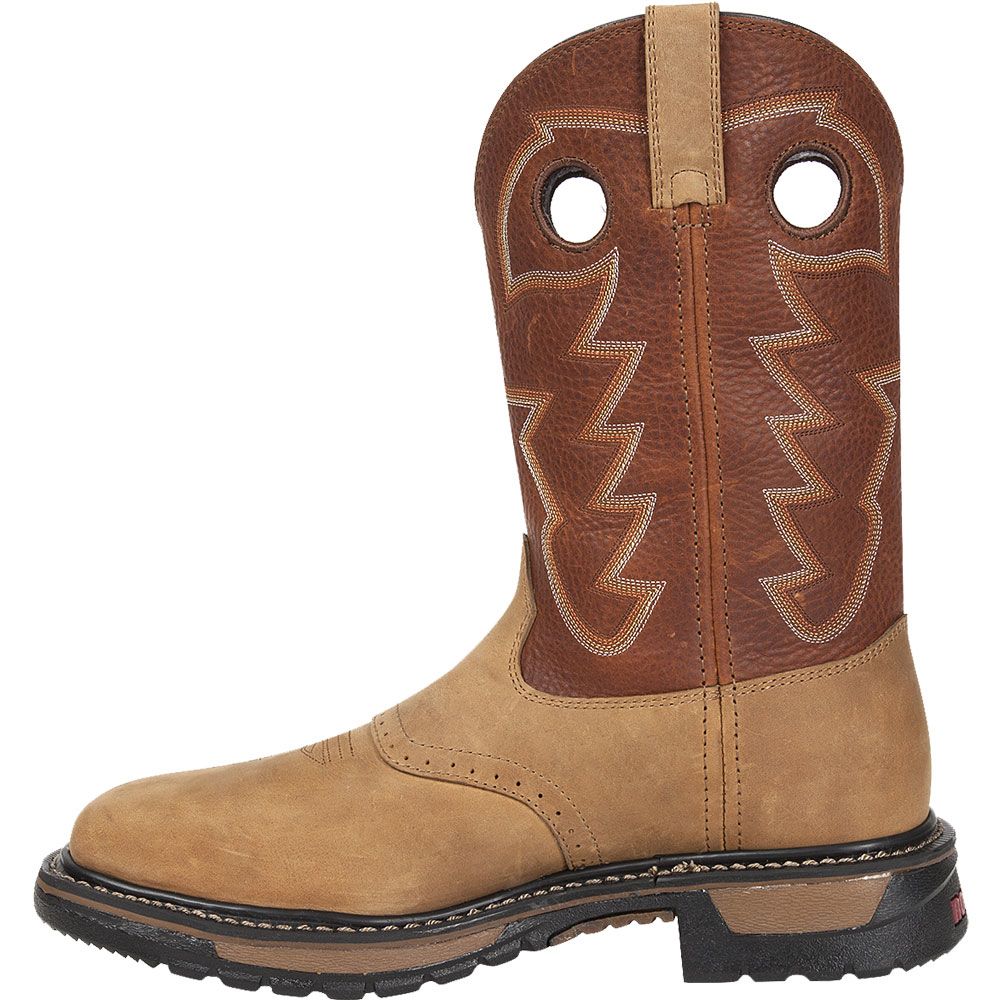 Rocky Rkyw041 Safety Toe Work Boots - Mens Brown Back View