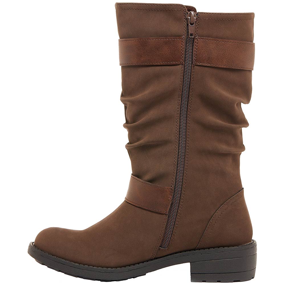 Rocket Dog Trumble Tall Dress Boots - Womens Brown Back View