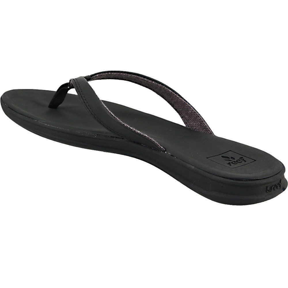 Reef Rover Catch Flip Flops - Womens Black Back View