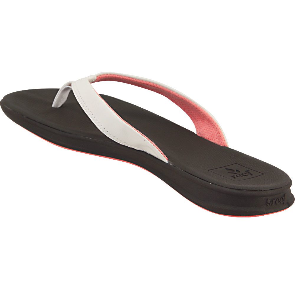 Reef Rover Catch Flip Flops - Womens Brown White Back View
