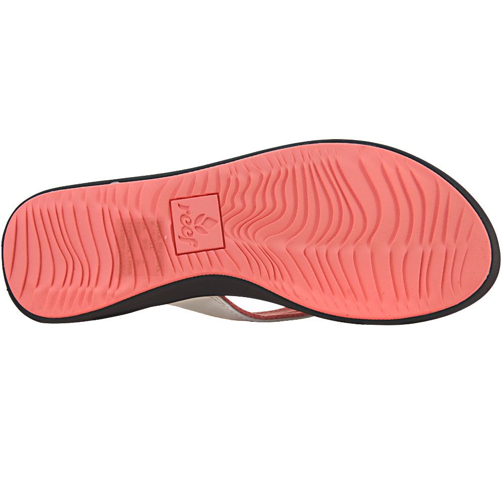 Reef Rover Catch Flip Flops - Womens Brown White Sole View