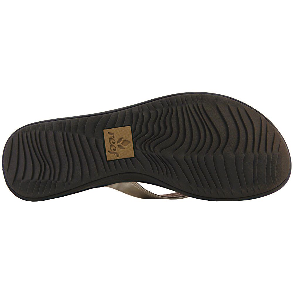 Reef Rover Catch Flip Flops - Womens Champagne Sole View