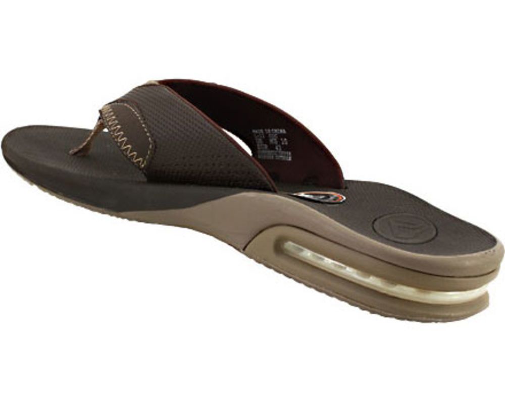 Reef Fanning 2415 Thong Sandals - Mens Brown Lux Back View
