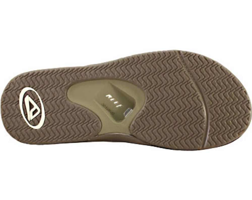 Reef Fanning 2415 Thong Sandals - Mens Brown Lux Sole View