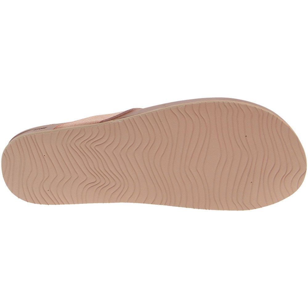 Reef Cushion Bounce Court Flip Flops - Womens Rose Sole View