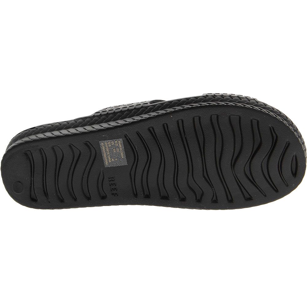 Reef Water X Slide Sandals - Womens Black Sole View