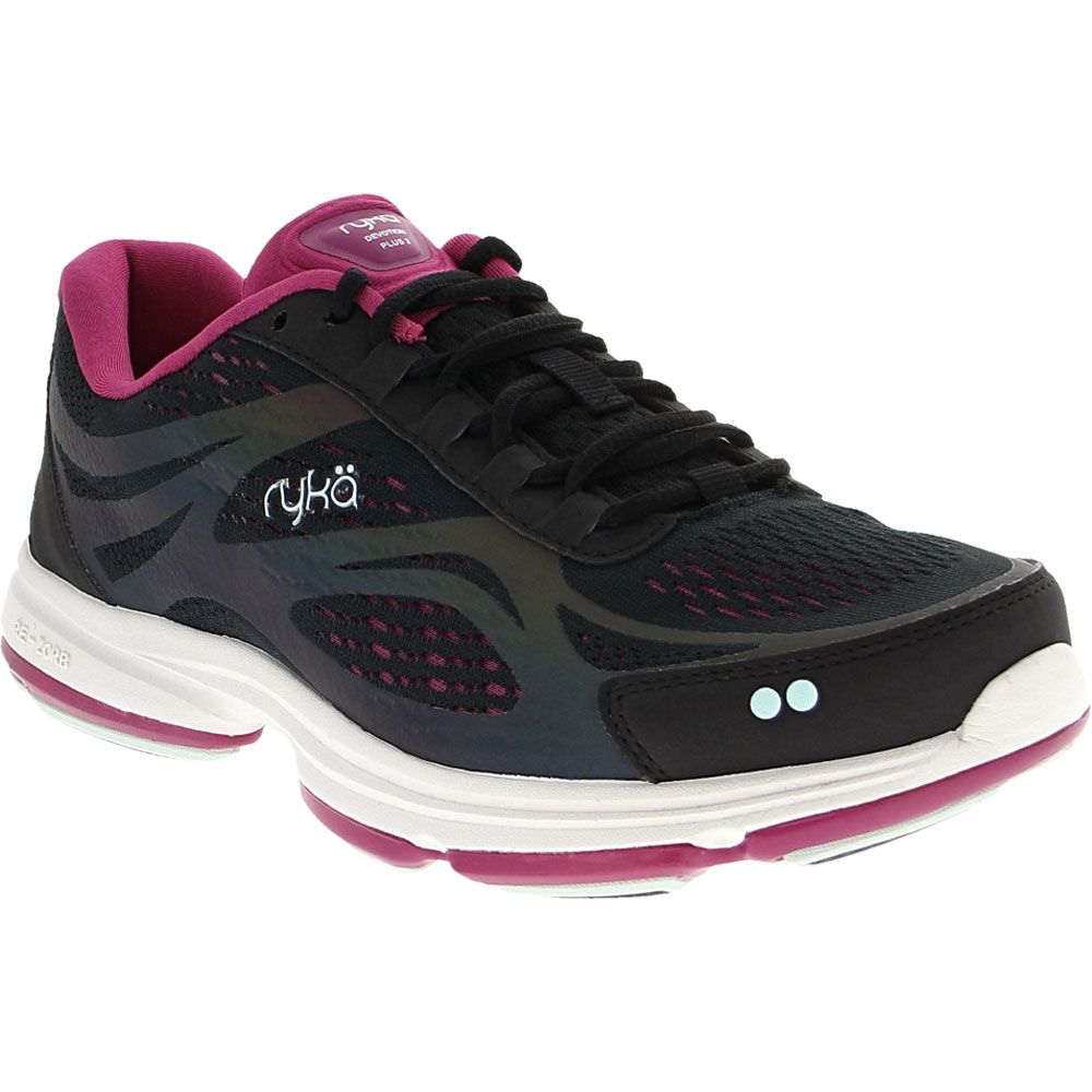 Ryka Devotion Plus 2 Walking Shoes - Womens Black Pink