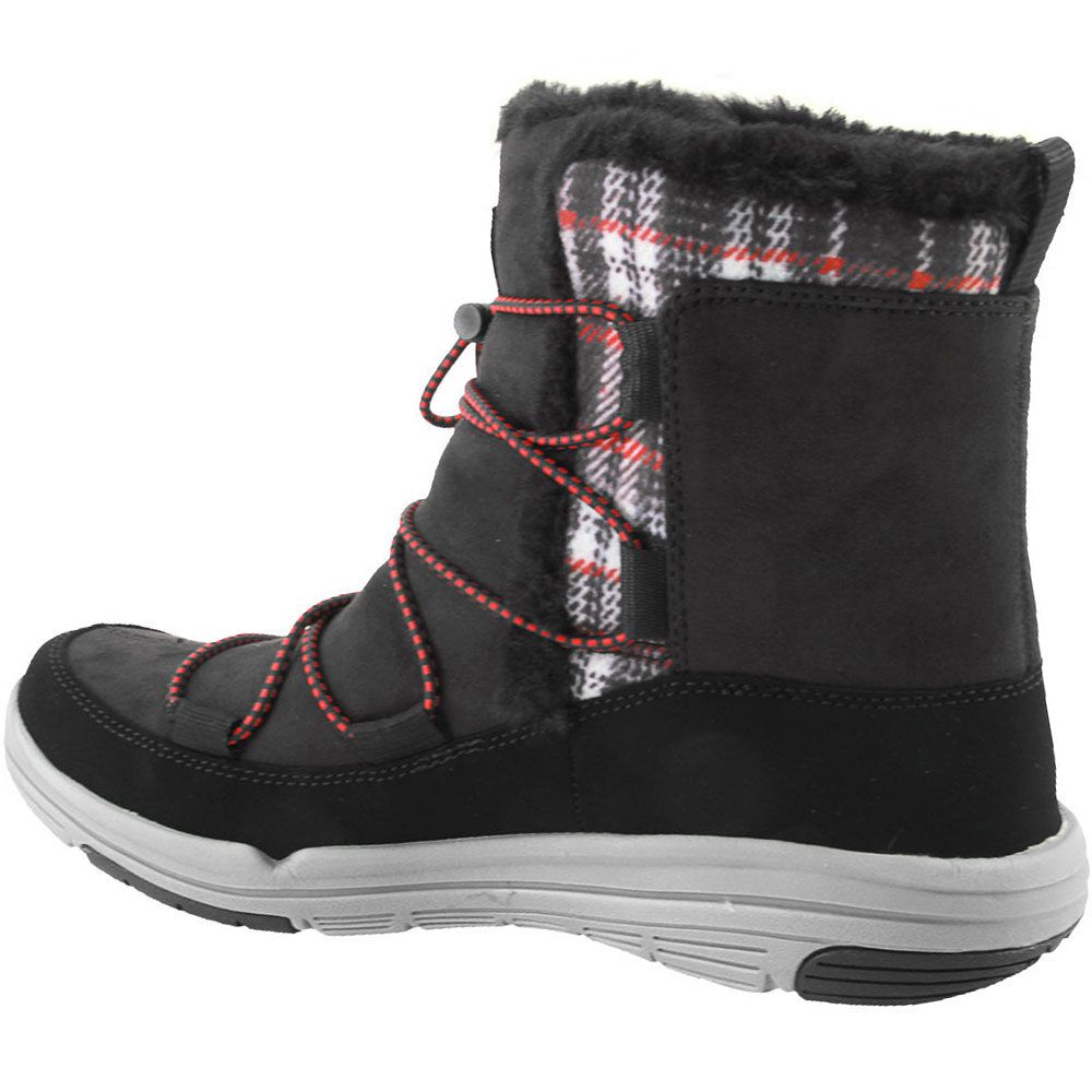 Ryka Aubonne Winter Boots - Womens Black Grey Back View