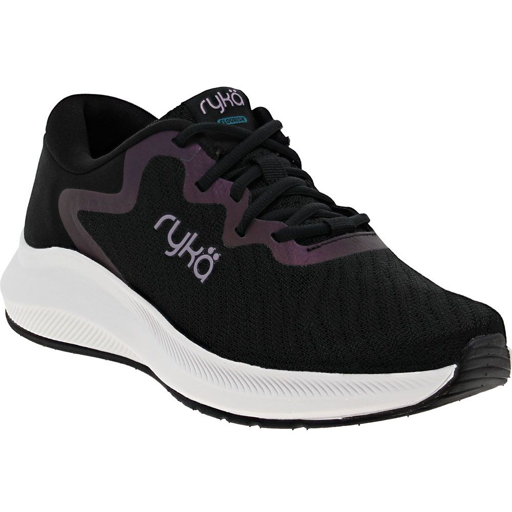 Ryka Flourish Walking Shoes - Womens Black White