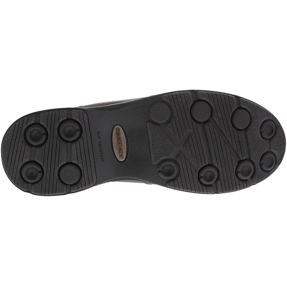 Rockport Eureka Plus Slip On Casual Shoes - Mens Dark Brown Sole View