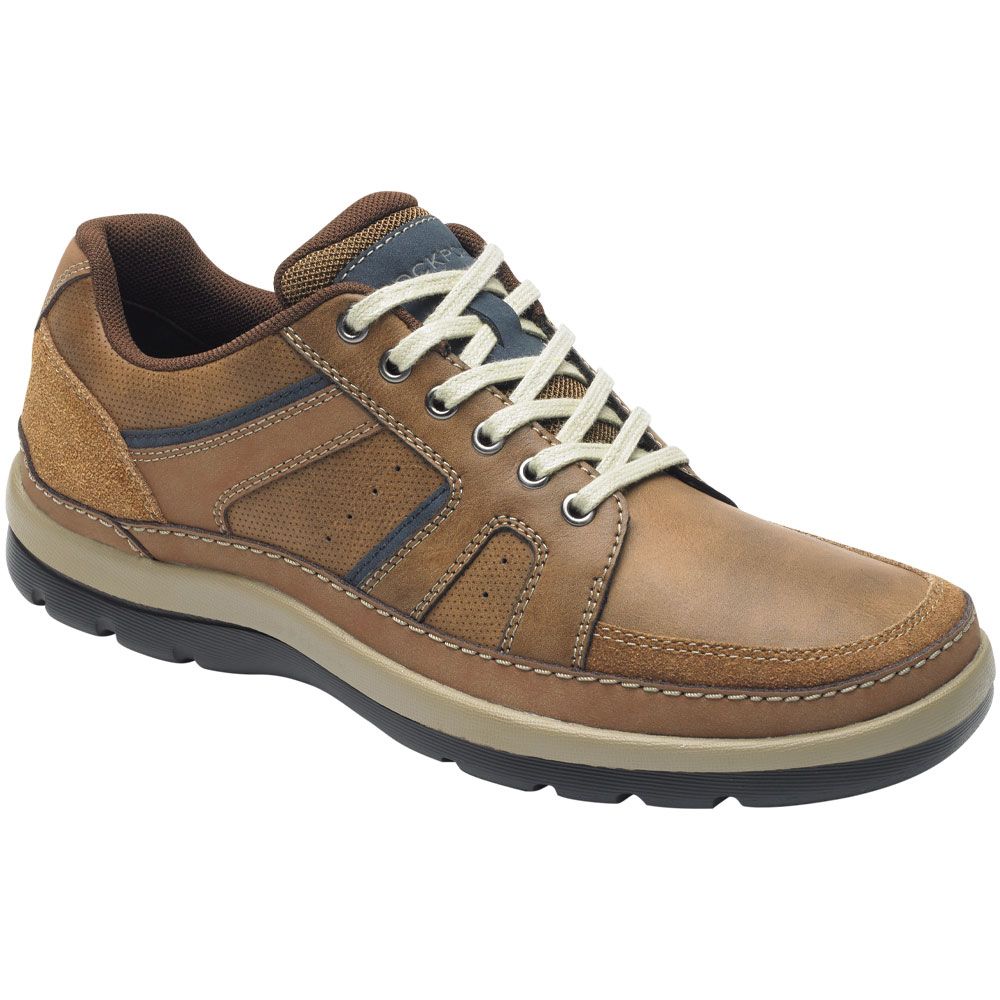 Rockport Get Your Kicks Mdg Blu Lace Up Casual Shoes - Mens Tan Embossed