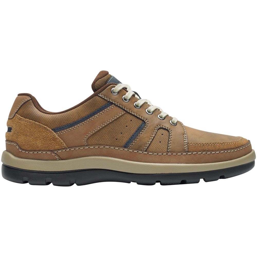 Rockport Get Your Kicks Mdg Blu Lace Up Casual Shoes - Mens Tan Embossed Side View