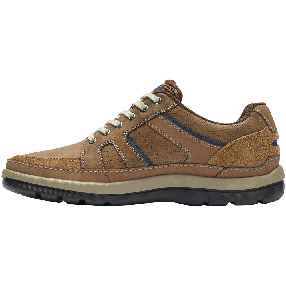 Rockport Get Your Kicks Mdg Blu Lace Up Casual Shoes - Mens Tan Embossed Back View