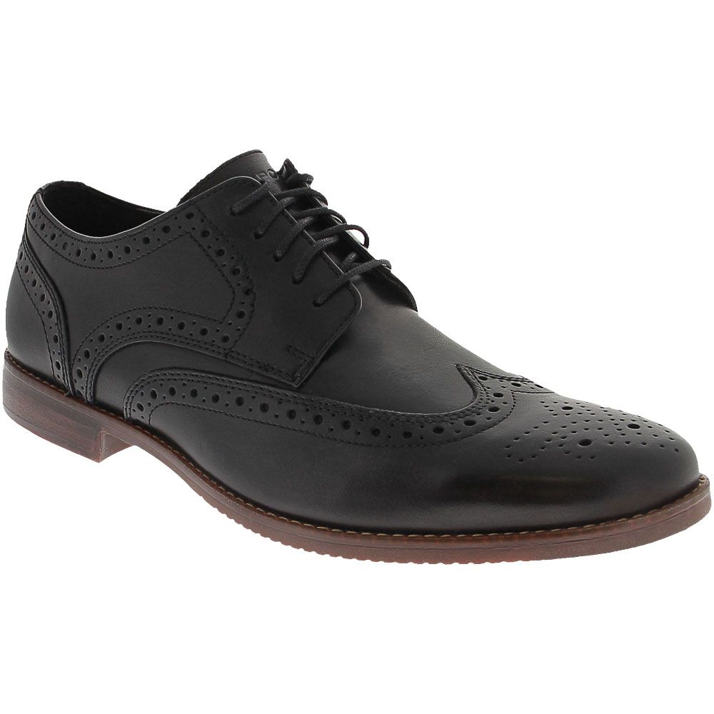 Rockport Symon Wing Tip Oxford Dress Shoes - Mens Black