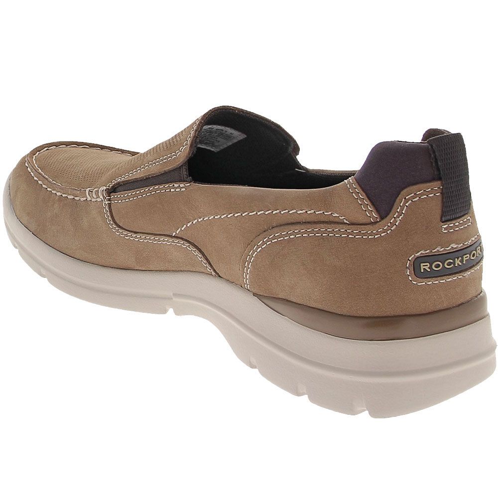 Rockport City Edge Slip On Casual Shoes - Mens Taupe Back View