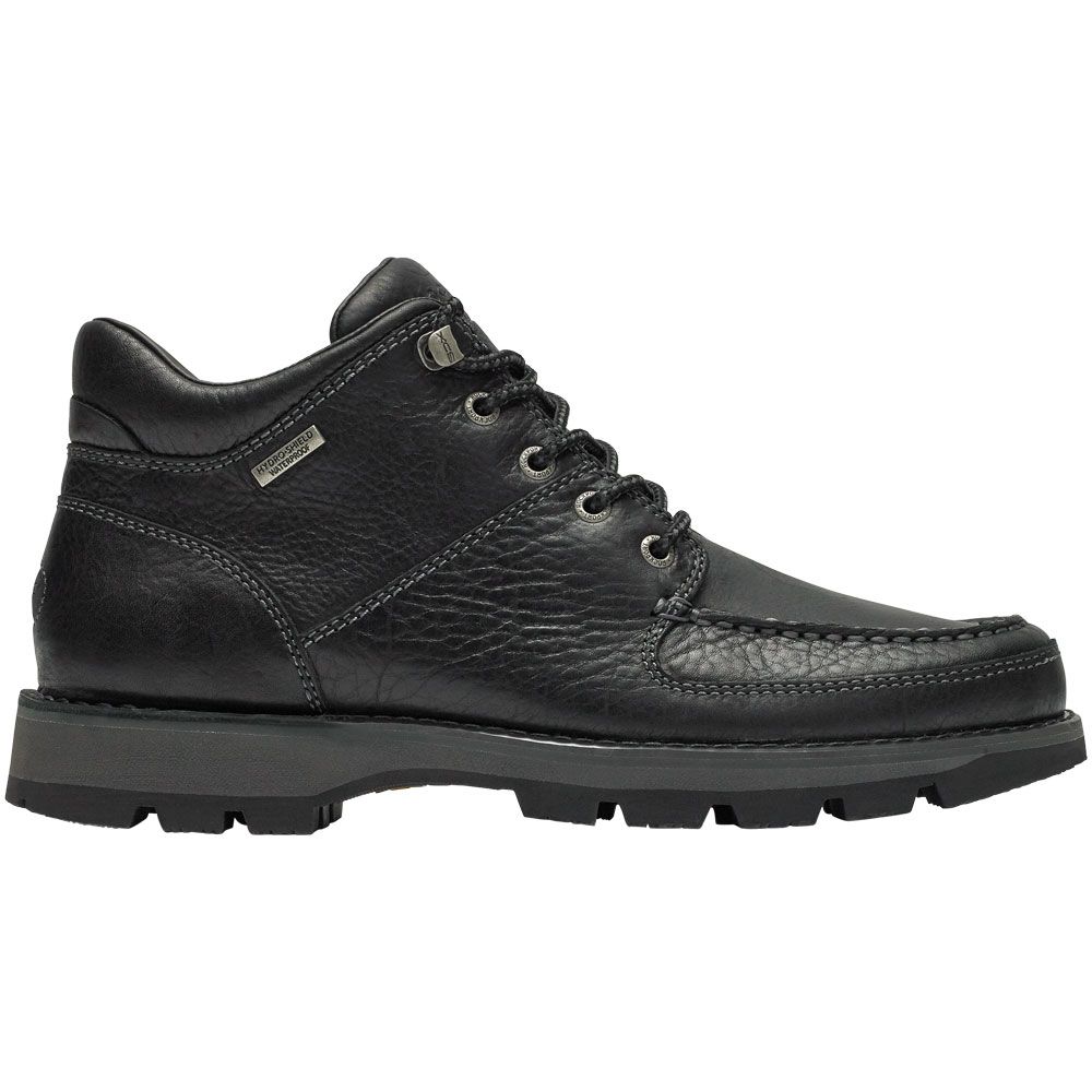 Rockport Umbwe 2 Casual Boots - Mens Black Leather Side View
