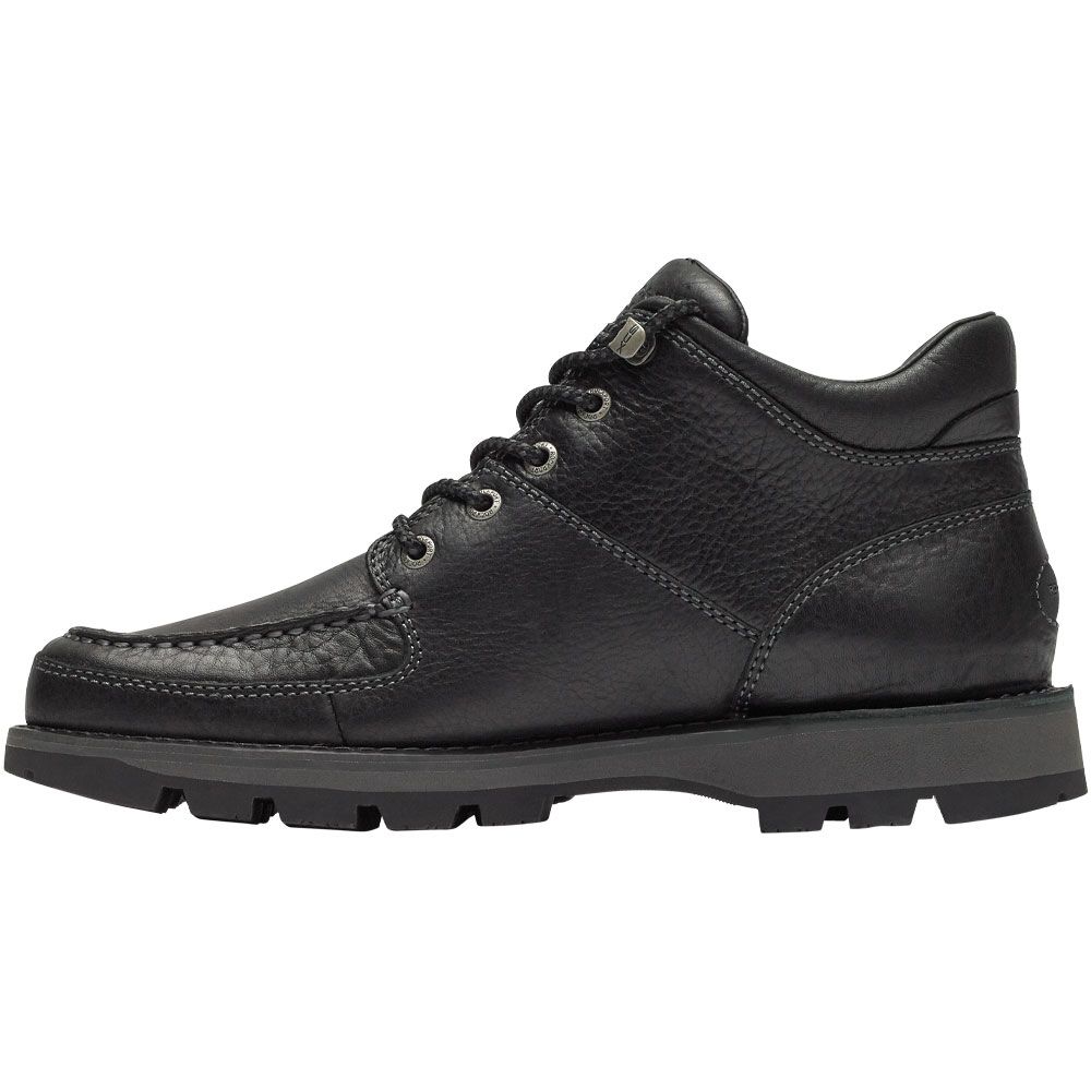 Rockport Umbwe 2 Casual Boots - Mens Black Leather Back View