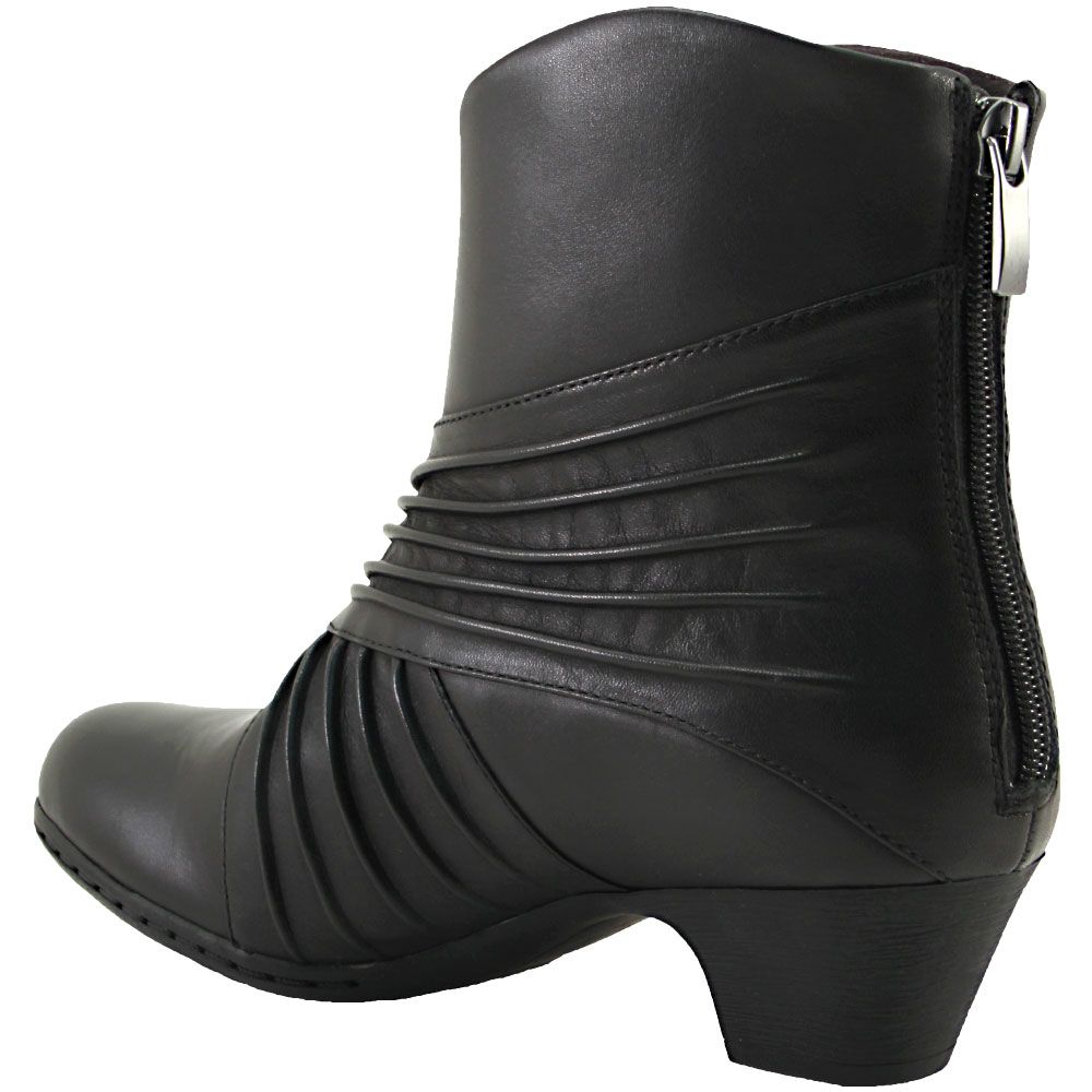 Rockport Brynn Rouched Ankle Boots - Womens Black Back View